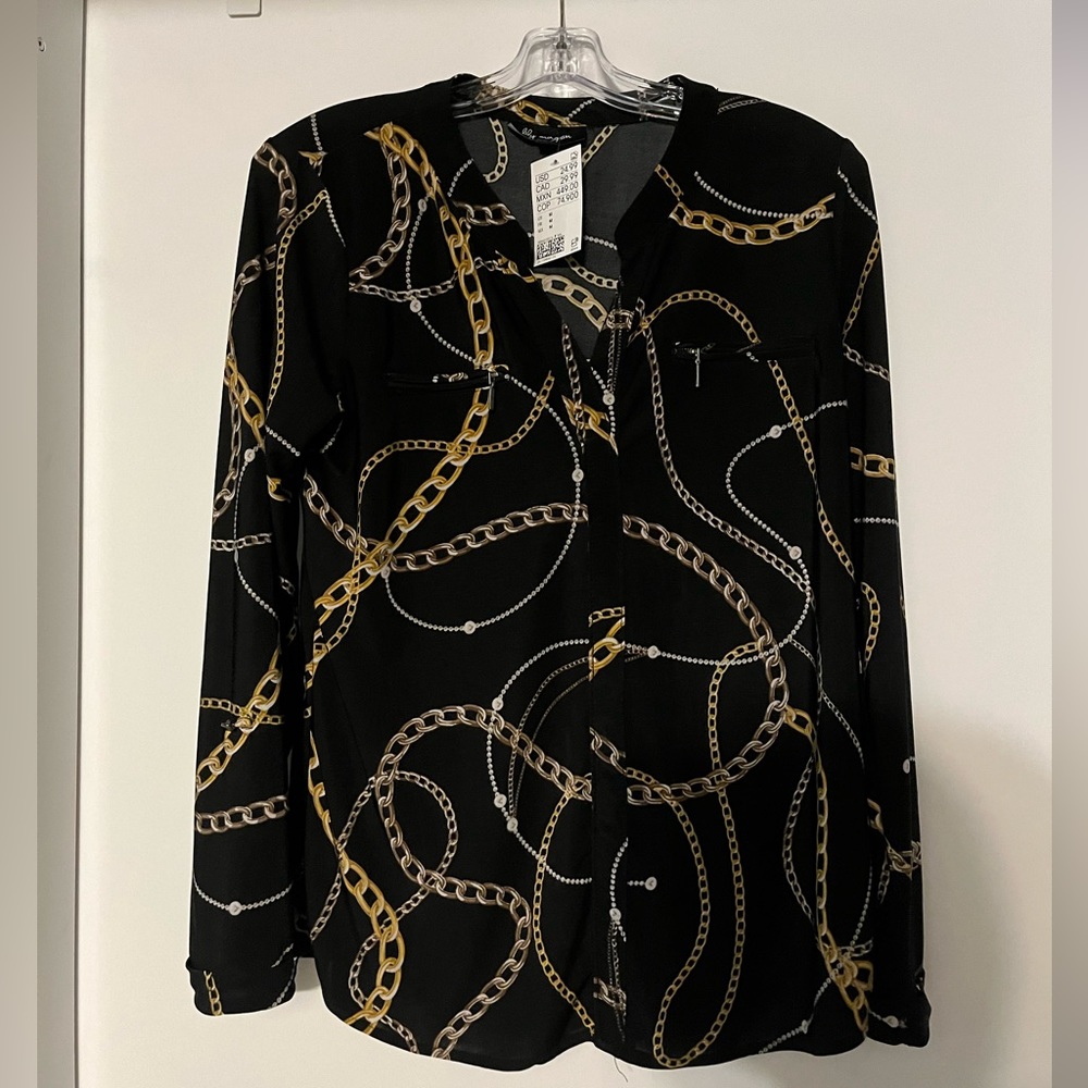 Chain patterned blouse